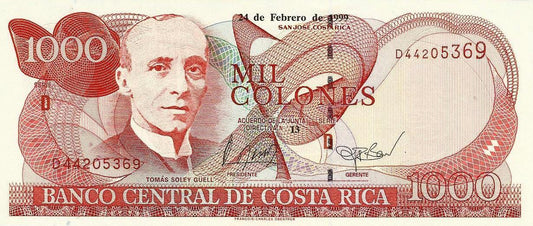 Costa Rica - 1000 Colones 1999 (# 267a)