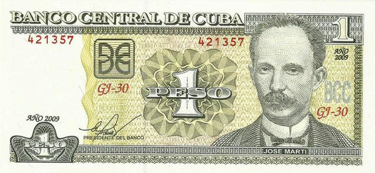 Cuba - 1 Peso 2009 (# 128d)