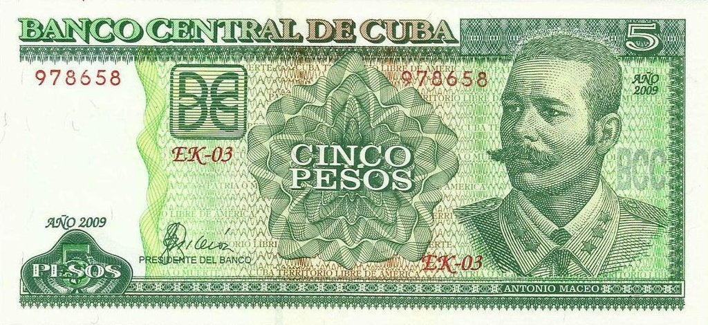 Cuba - 5 Pesos 2009 (# 116k)
