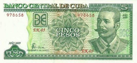 Cuba - 5 Pesos 2009 (# 116k)