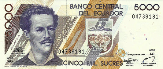 Equador - 5000 Sucres 1999 (# 128c)