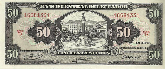 Equador - 50 Sucres 1984 (# 122a)