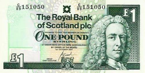 Escocia - 1 Libra 2001 (# 351e)