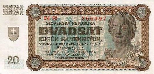 Eslovaquia - 20 Korun 1942 (# 7s)