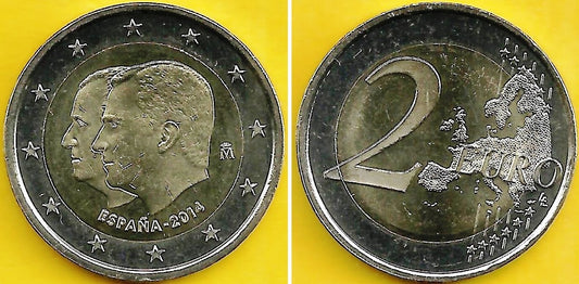 Espanha - 2 Euro 2014 (Km# 1325) Felipe