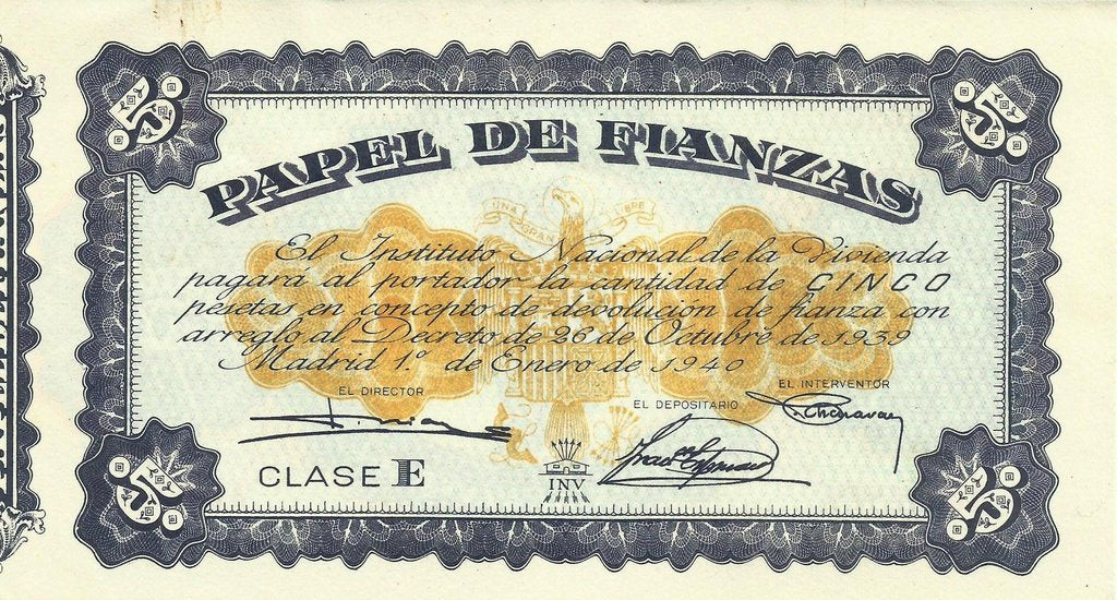 Espanha - 5 Pesetas 1940 (# NL)