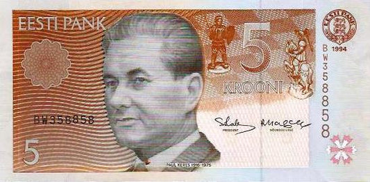Estonia - 5 Krooni 1994 (# 76)