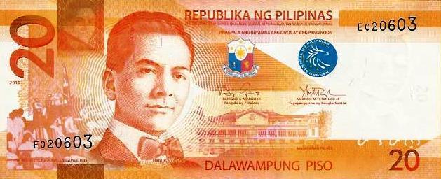 Filipinas - 20 Piso 2012 (# 206a)