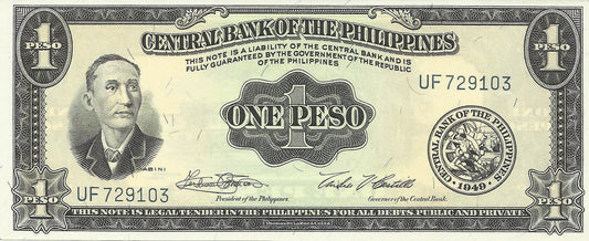 Filipinas - 1 Peso 1949 (# 133g)