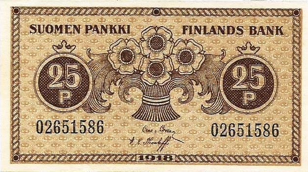Finlandia - 25 Penni 1918 (# 33)