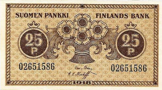 Finlandia - 25 Penni 1918 (# 33)