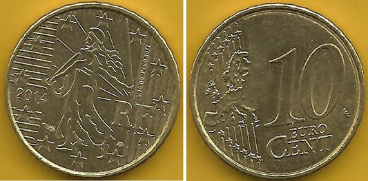 França - 10 Centimos 2014 (Km# 1410)