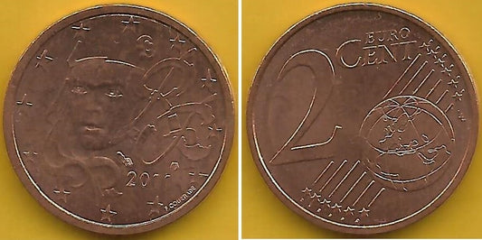 France - 2 Centimos 2011 (Km# 1283)