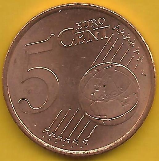 França - 5 Centimos 2000 (Km# 1284)