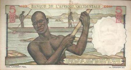 French W. Africa - 5 Francos 1953 (# 36)