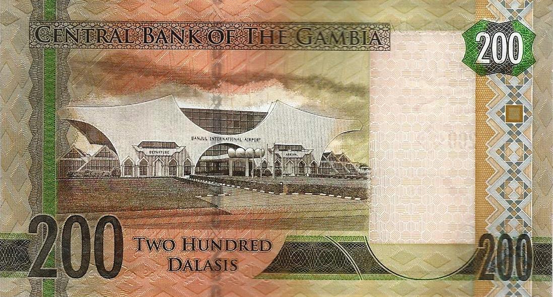 Gambia - 200 Dalasis 2015 (# 36)