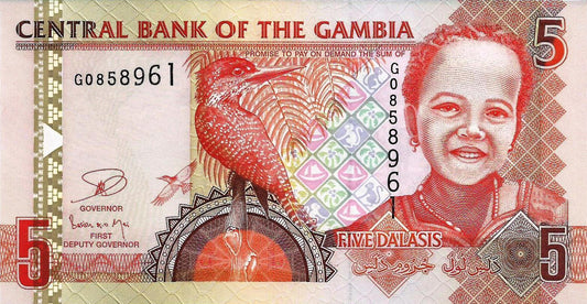 Gambia - 5 Dalasis 2013 (# 25c)