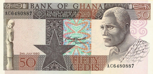 Gana - 50 Cedis 1980 (# 22b)