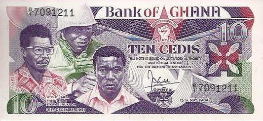 Gana - 10 Cedis 1984 (# 23a)