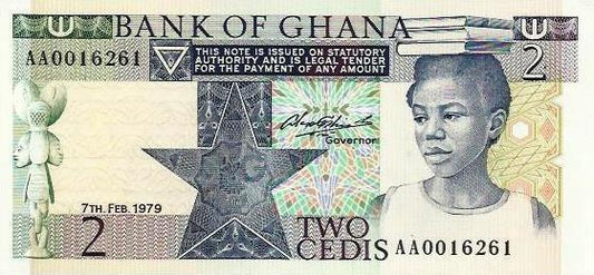 Gana - 2 Cedis 1979 (# 18a)