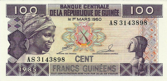 Guine B. Central - 100 Francos 1985 (# 30)