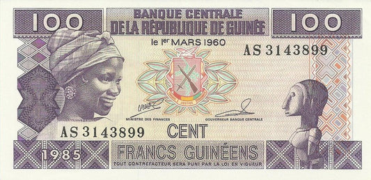 Guiné B. Central - 100 Francos 1985 (# 30)