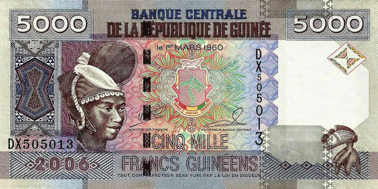 Guiné B. Central - 5000 Francos 2006 (# 41)