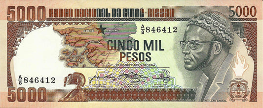 Guiné Bissau - 5000 Pesos 1984 (# 9)