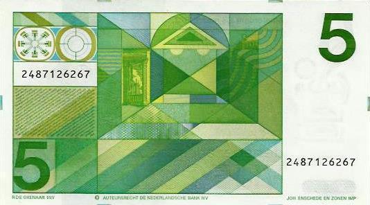 Holanda - 5 Gulden 1973 (# 95)