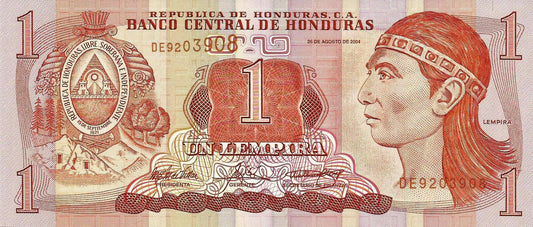 Honduras - 1 Lempira 2004 (# 84d)