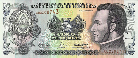 Honduras - 5 Lempiras 2004 (# 85d)