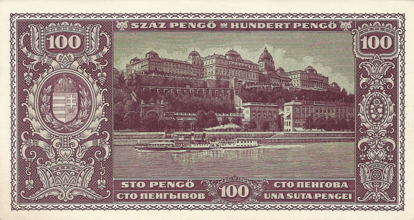 Hungria - 100 Pengo 1945 (# 111)