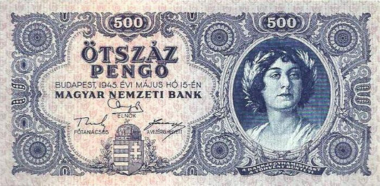 Hungria - 500 Pengo 1945 (# 117)