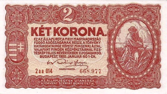 Hungria - 2 Korona 1920 (# 58)