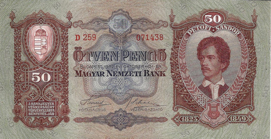 Hungria - 50 Pengo 1932 (# 99)