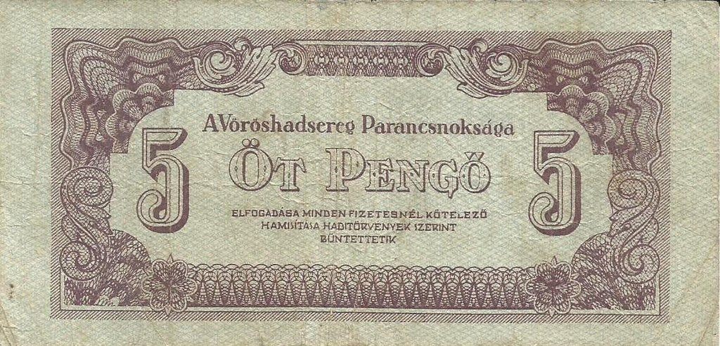 Hungria - 5 Pengo 1944 (# M4b)