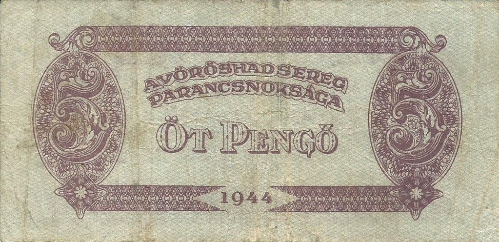 Hungria - 5 Pengo 1944 (# M4b)