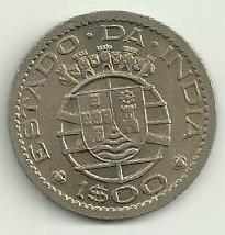 India Portuguesa - 1$00 1959 (Km# 33)