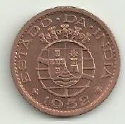 India Portuguesa - 1 Tanga 1952 (Km# 28)