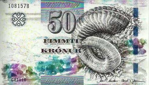 Ilhas Faeroe - 50 Kronur 2011 (# 29)