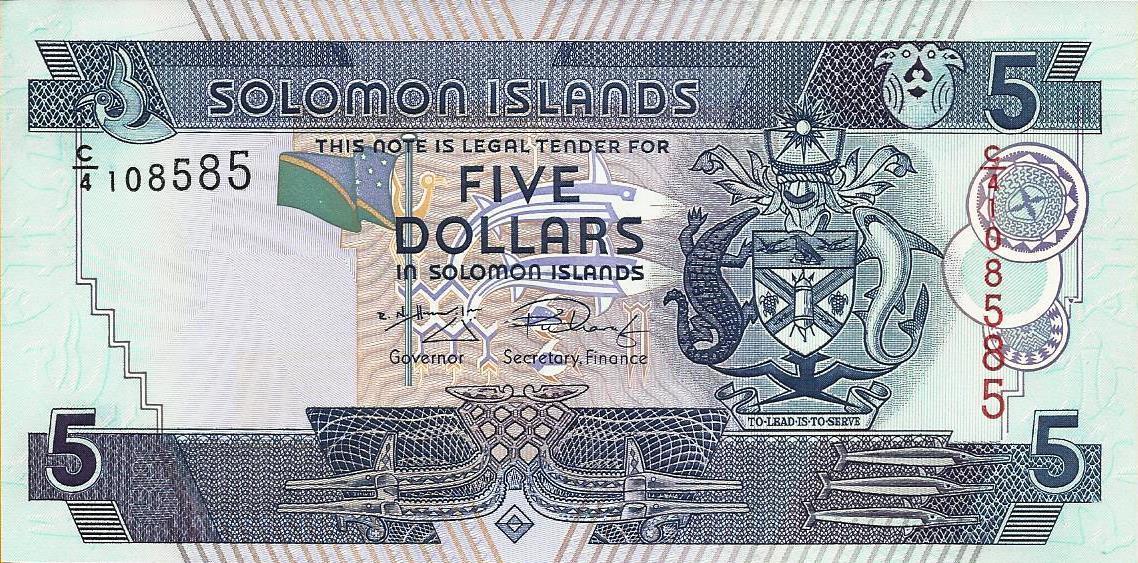 Ilhas Salomão - 5 Dolares 2008 (#26b)