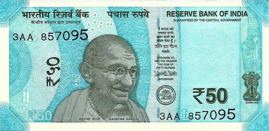 India - 50 Rupias 2017 (# 111a)