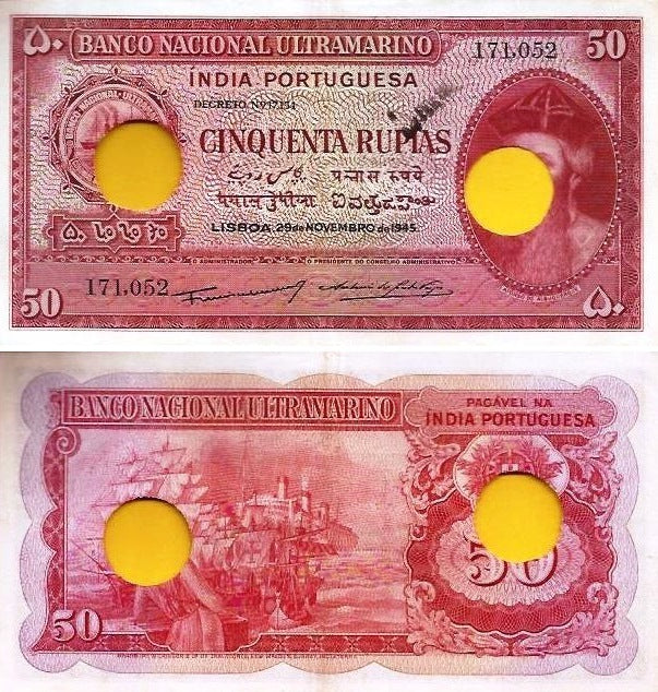 Ìndia Portuguesa - 50 Rupias 1945 (# 38)