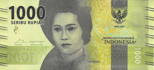 Indonesia - 1000 Rupias 2016 (# 154a)