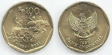 Indonésia - 100 Rupias 1996 (Km# 53)