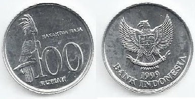 Indonésia - 100 Rupias 1999 (Km# 61)