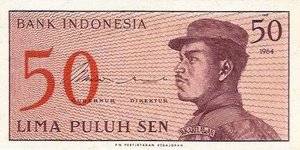 Indonesia - 50 Sen 1964 (# 94a)
