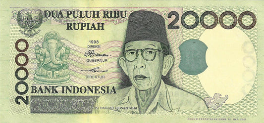 Indonesia - 20000 Rupias 2001 (# 138d)