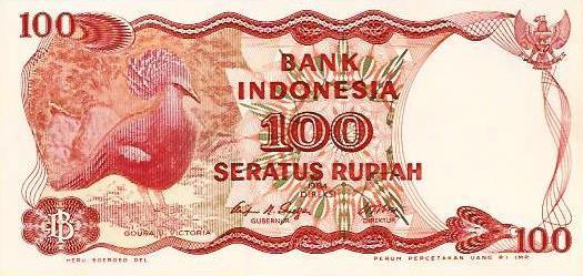Indonesia - 100 Rupias 1984 (# 122a)