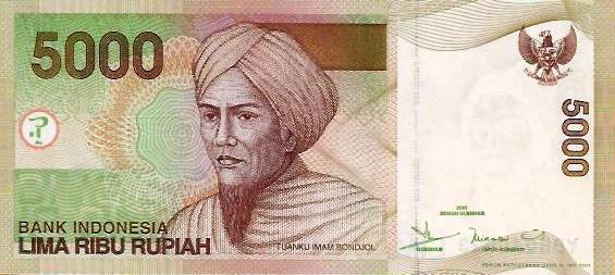 Indonesia - 5000 Rupias 2001 (# 142a)